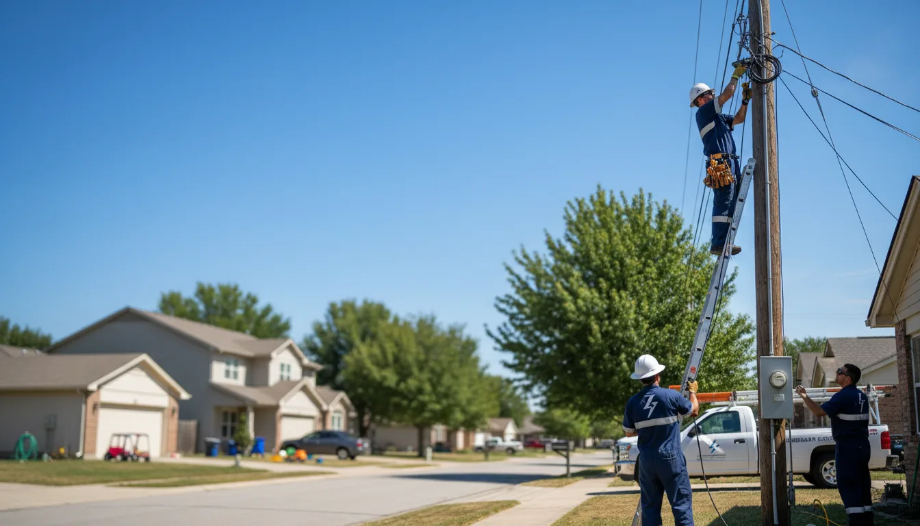 Residential electrician providing installation services in Rankin, TX